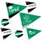 Big Dot of Happiness Green Grad - Best is Yet to Come - Triangle Green Graduation Party Photo Props - Pennant Flag Centerpieces - Set of 20